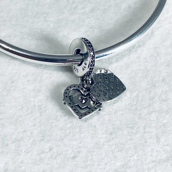 Pandora Heart & Mom Dangle Charm 799402C01 - Picture 5 of 8